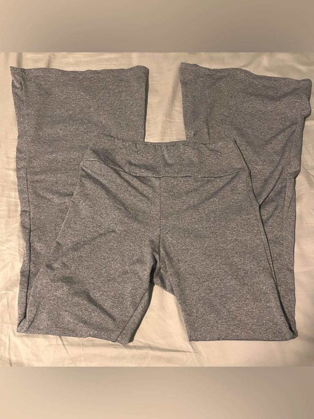 Gray Flared Leggings